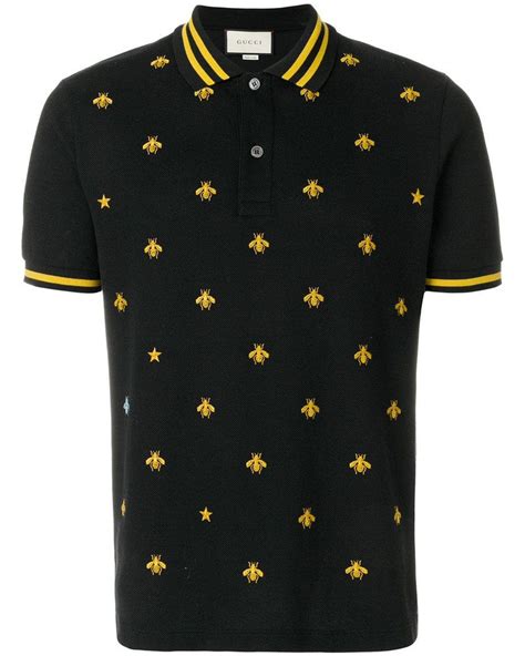 gucci bee polo t shirt|mr porter gucci polo shirts.